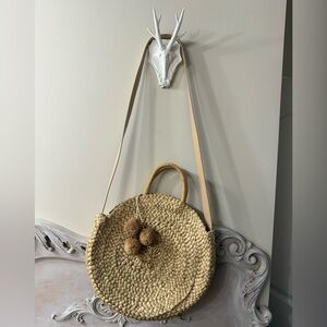 Cornhusk crossbody purse